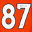 Ed McCaffrey Signed Denver Orange Football Jersey (Beckett)