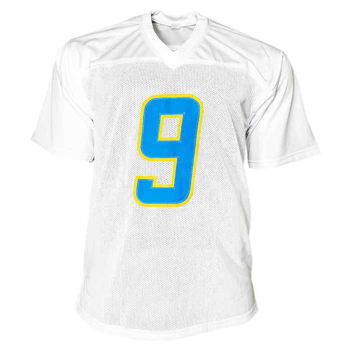 Tre Harris Signed Los Angeles White Football Jersey (Beckett)