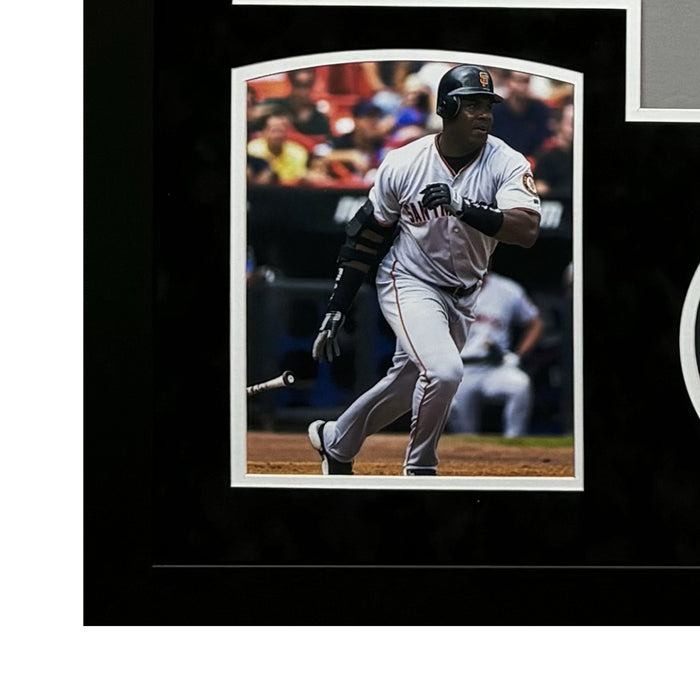 Barry Bonds Signed Authentic Giants Custom Suede Matte Framed Baseball Jersey