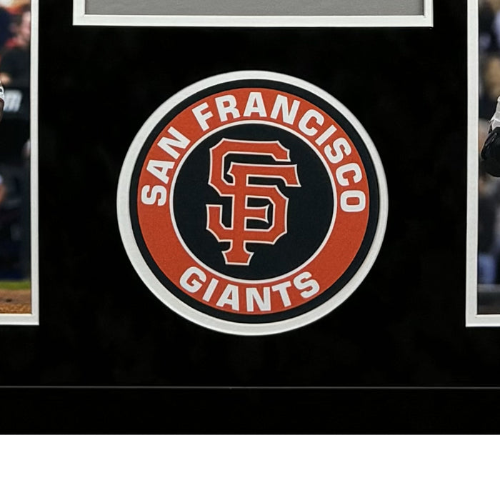 Barry Bonds Signed Authentic Giants Custom Suede Matte Framed Baseball Jersey