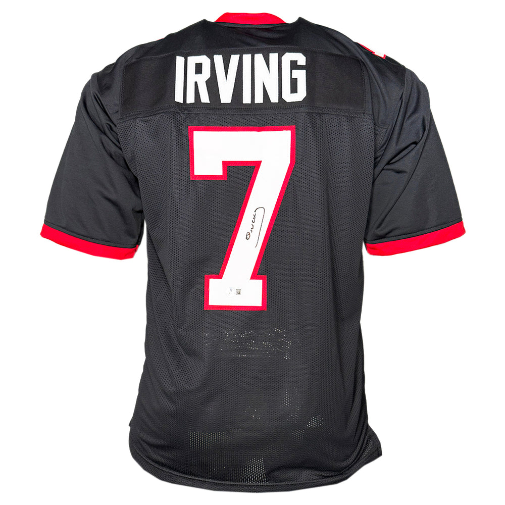 Bucky Irving Signed Tampa Bay Black Football Jersey (Beckett)