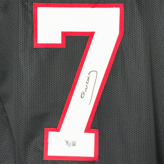 Bucky Irving Signed Tampa Bay Black Football Jersey (Beckett)