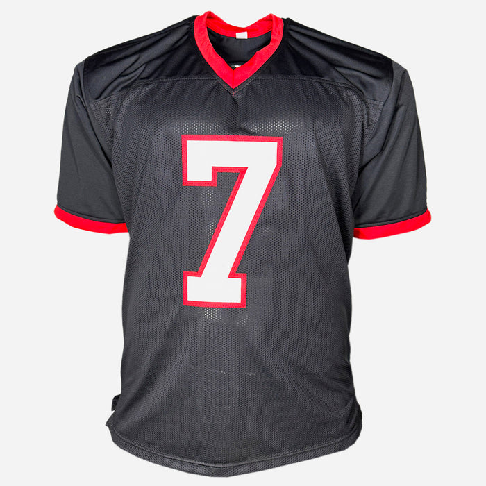 Bucky Irving Signed Tampa Bay Black Football Jersey (Beckett)