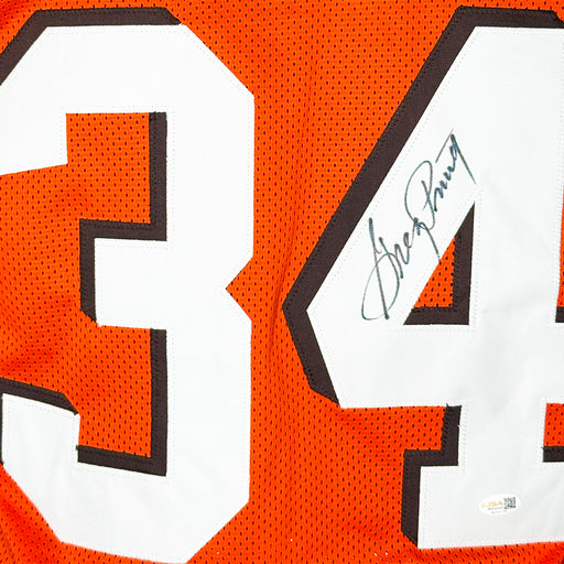 Greg Pruitt Signed Cleveland Orange Football Jersey (JSA)