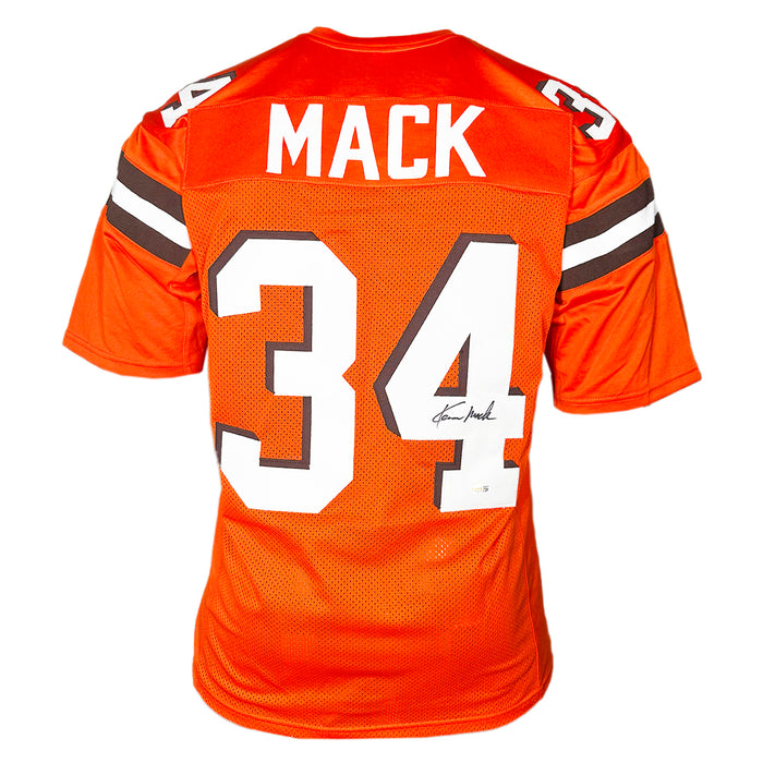Kevin Mack Signed Cleveland Orange Football Jersey (JSA)
