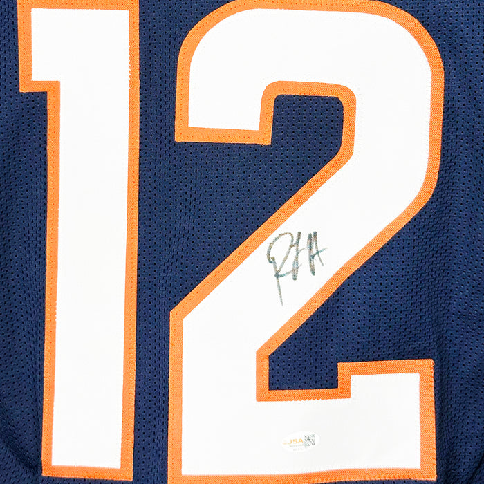 RJ Harvey Signed Denver Navy Football Jersey (JSA)