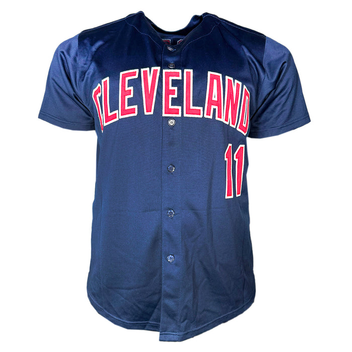 Toby Harrah Signed Cleveland Blue Baseball Jersey (JSA)