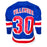 Gilles Villemure Signed 71 Vezina Inscription New York Blue Hockey Jersey (JSA)