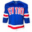 Gilles Villemure Signed 71 Vezina Inscription New York Blue Hockey Jersey (JSA)