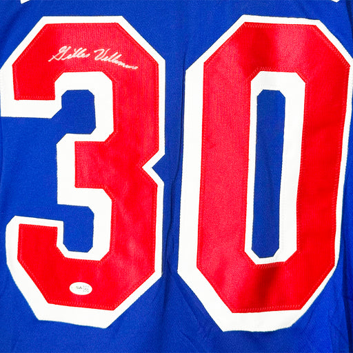 Gilles Villemure Signed New York Blue Hockey Jersey (JSA)