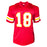 Emmitt Thomas Signed Kansas City Red Football Jersey (Beckett)