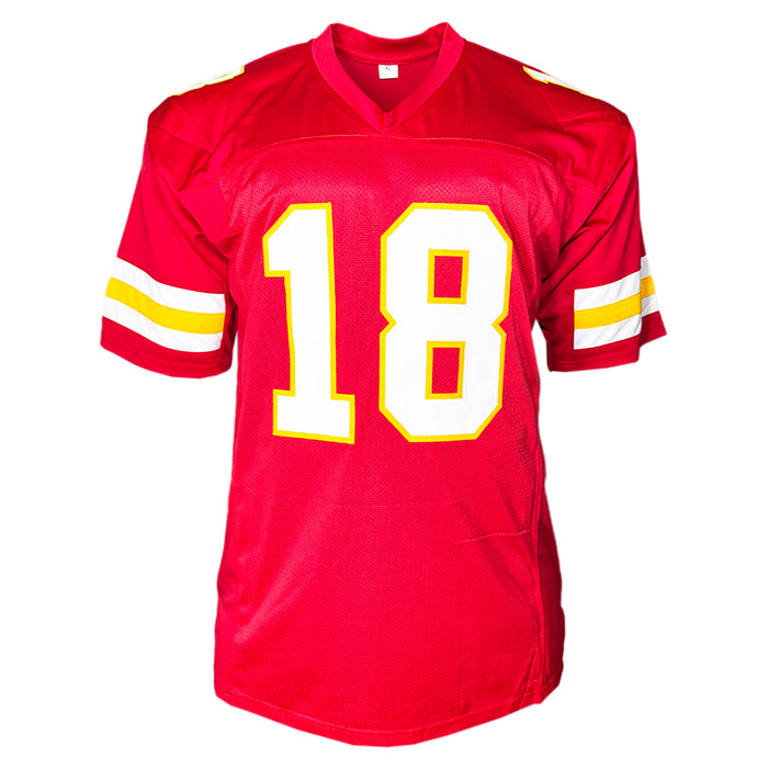 Emmitt Thomas Signed Kansas City Red Football Jersey (Beckett)