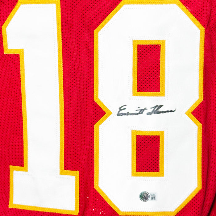 Emmitt Thomas Signed Kansas City Red Football Jersey (Beckett)
