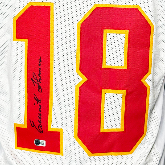 Emmitt Thomas Signed Kansas City White Football Jersey (Beckett)