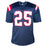 Marcus Jones Signed New England Blue Football Jersey (Beckett)