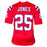 Marcus Jones Signed New England Red Football Jersey (Beckett)