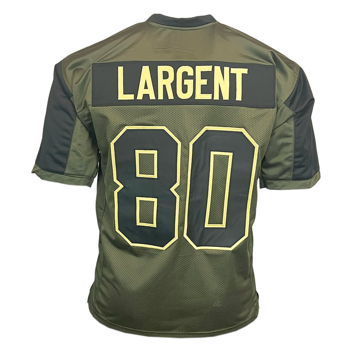 Steve Largent Unsigned Salute to Service Football Jersey