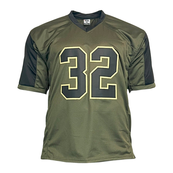 Jim Brown Unsigned Salute to Service Football Jersey