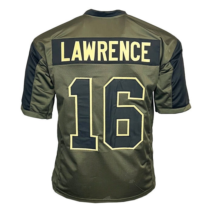Trevor Lawrence Unsigned Salute to Service Football Jersey