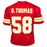 Derrick Thomas Unsigned Kansas City Red Football Jersey
