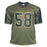 Derrick Thomas Unsigned Salute to Service Football Jersey