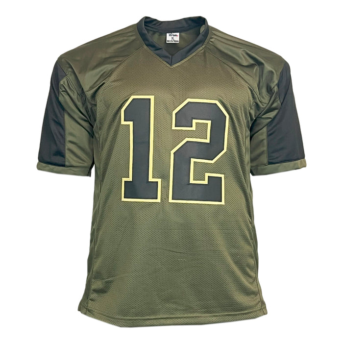 Ken Stabler Unsigned Salute to Service Football Jersey — RSA