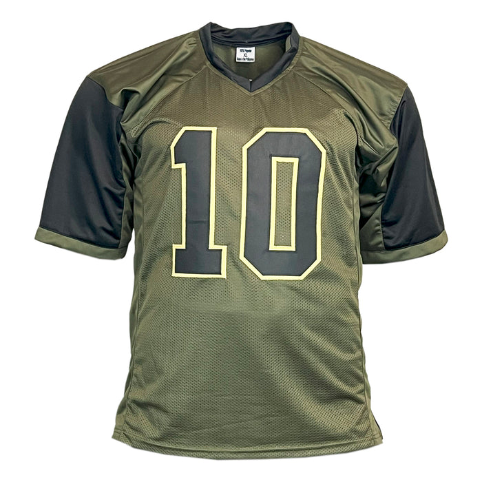 Fran Tarkenton Unsigned Salute to Service Football Jersey