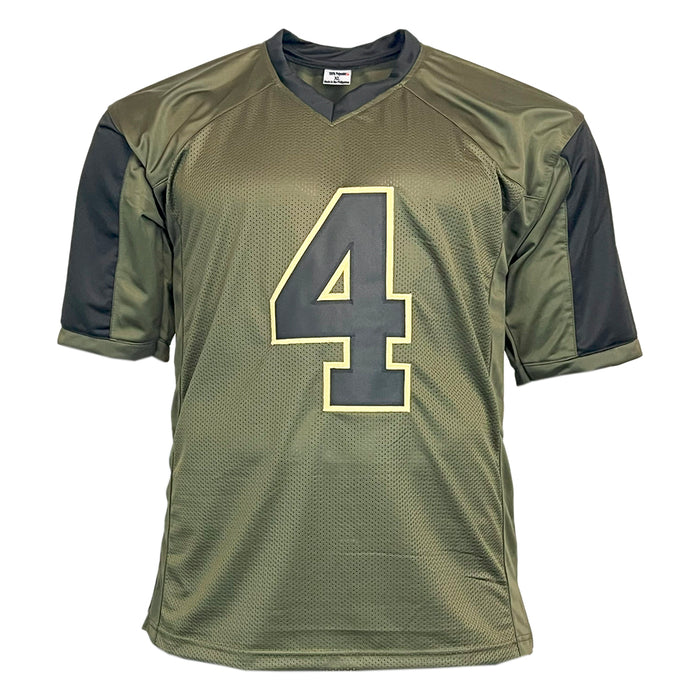 Brett Favre Unsigned Salute to Service Football Jersey
