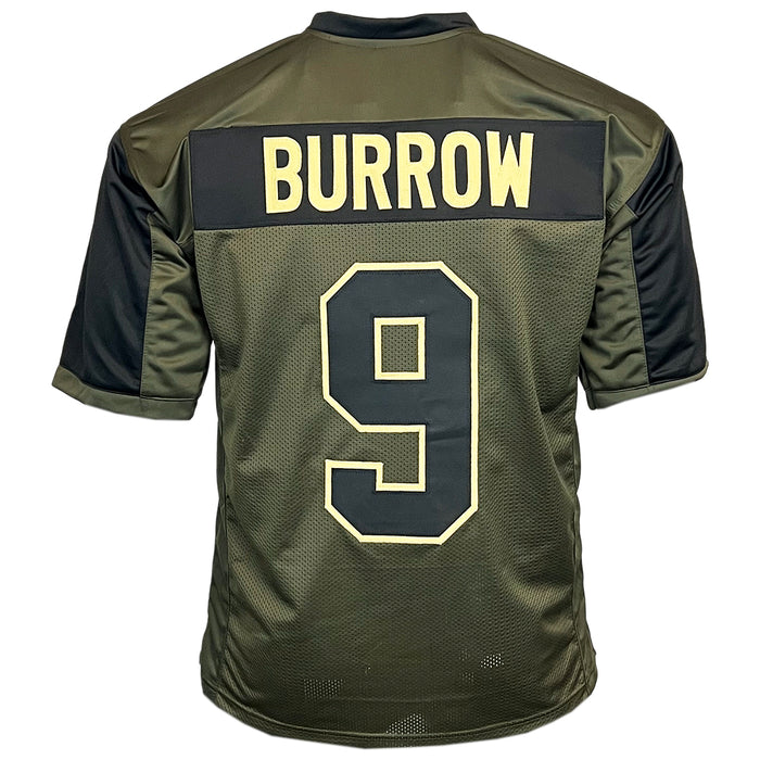 Joe Burrow Unsigned Salute to Service Football Jersey