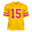 Patrick Mahomes Unsigned Kansas City Yellow Large Football Jersey