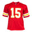 Patrick Mahomes Unsigned Kansas City Red Football Jersey
