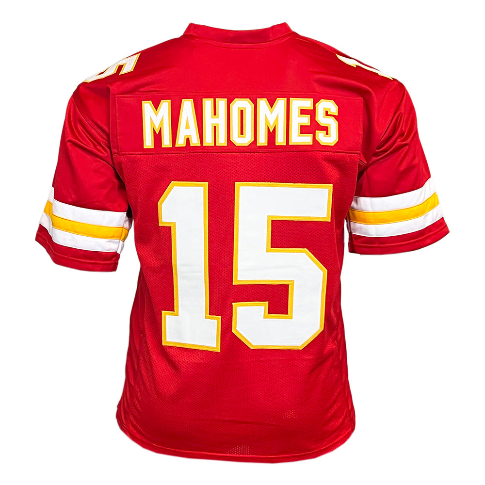 Patrick Mahomes Unsigned Kansas City Red Football Jersey
