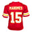 Patrick Mahomes Unsigned Kansas City Red Large Football Jersey