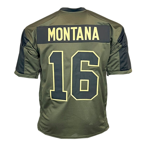 Joe Montana Unsigned Salute to Service Football Jersey