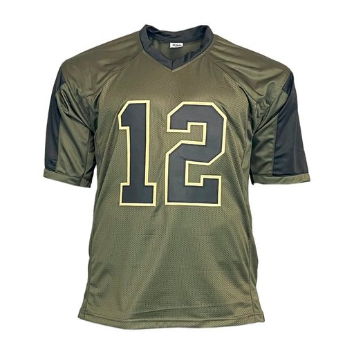 Jim Kelly Unsigned Salute to Service Football Jersey
