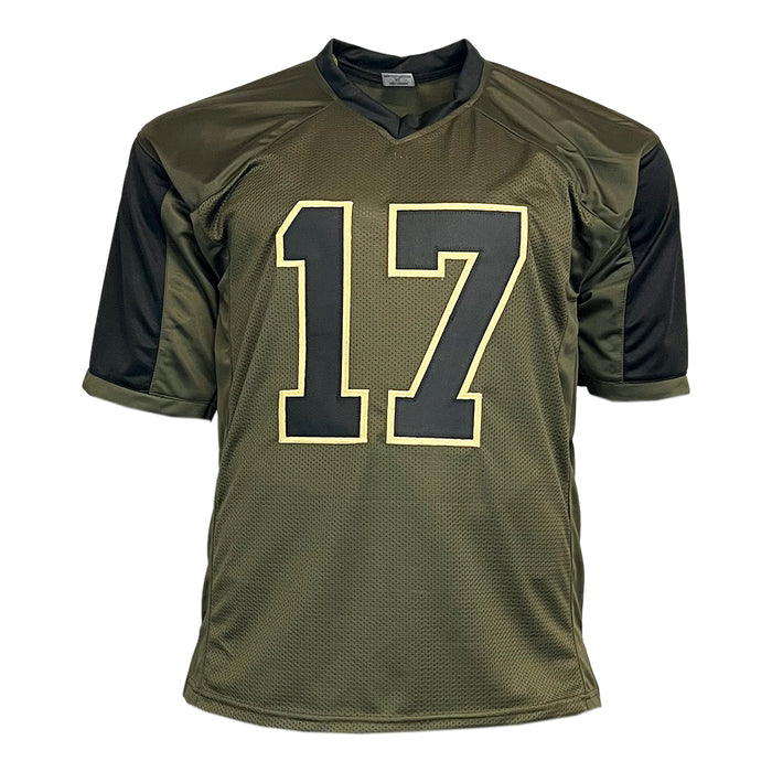 Josh Allen Unsigned Salute to Service Football Jersey
