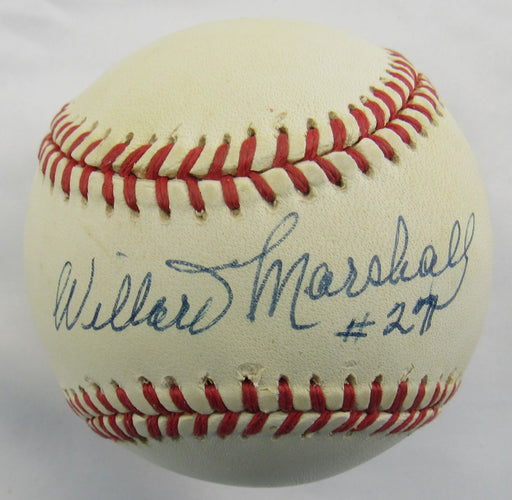 Willard Marshall Signed Auto Rawlings Baseball PSA P77824 B168