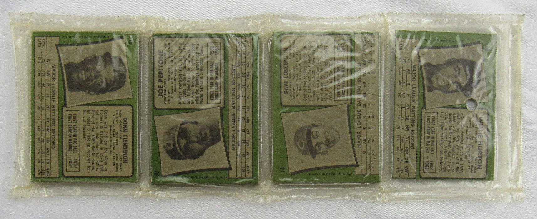 1971 Topps Baseball Card Rack Pack - Steve Carlton on Top - Read Notes