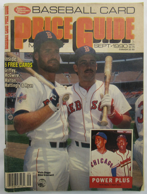 1990 Baseball Card Price Guide Magazine SCD 9/90 Sept - Ken Griffey Jr Insert