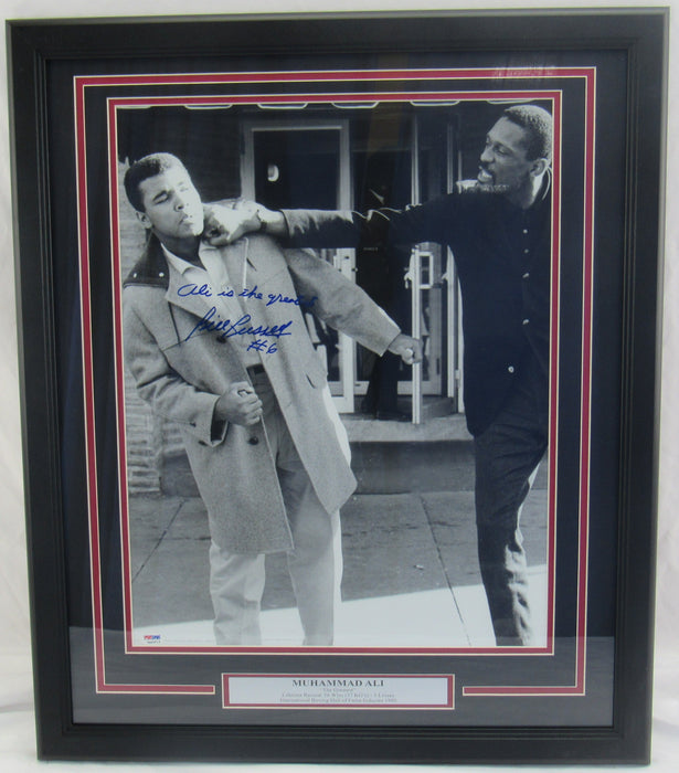 Bill Russell Signed Framed 16x20 Photo w/ Insc JSA LOA