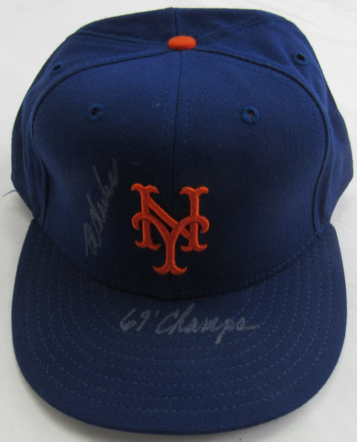 Ed Charles Signed Mets Auto Hat JSA CI59554