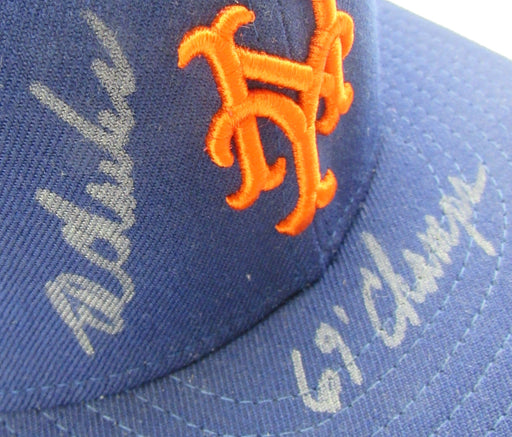Ed Charles Signed Mets Auto Hat JSA CI59554