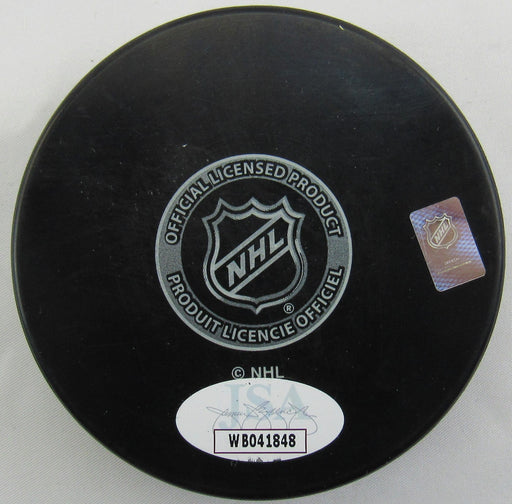 Denis Potvin Signed Islanders Logo Hockey Puck JSA Witness COA