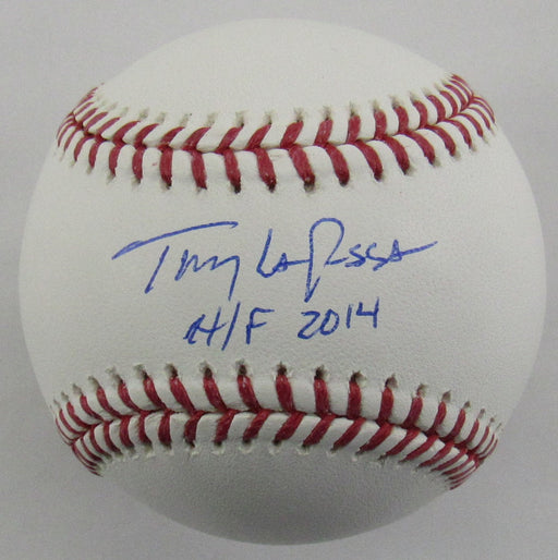 Tony LaRussa Signed Rawlings Baseball w/ HOF 2014 Insc JSA Witness COA