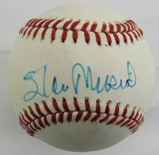 Stan Musial Ernie Banks Willie Stargell +2 Signed Rawlings Baseball JSA AP20610