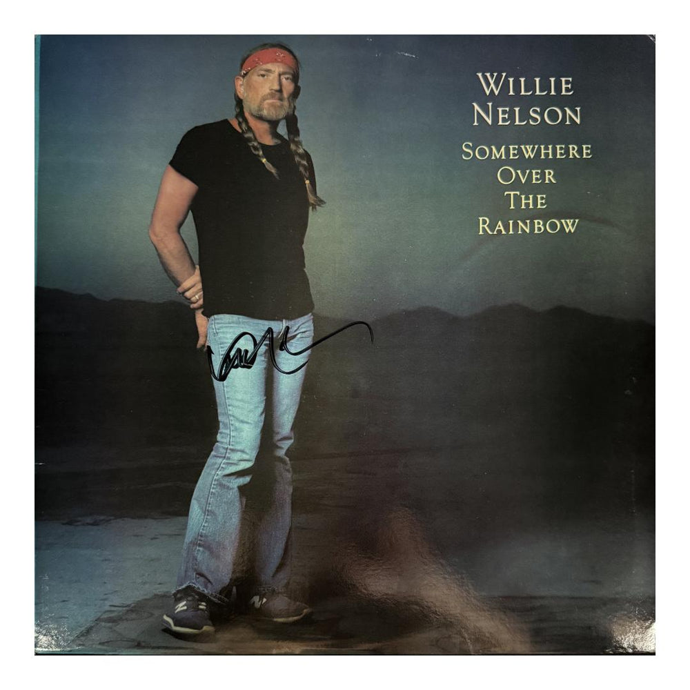 Willie Nelson Signed Somewhere Over The Rainbow Vinyl Record (JSA)