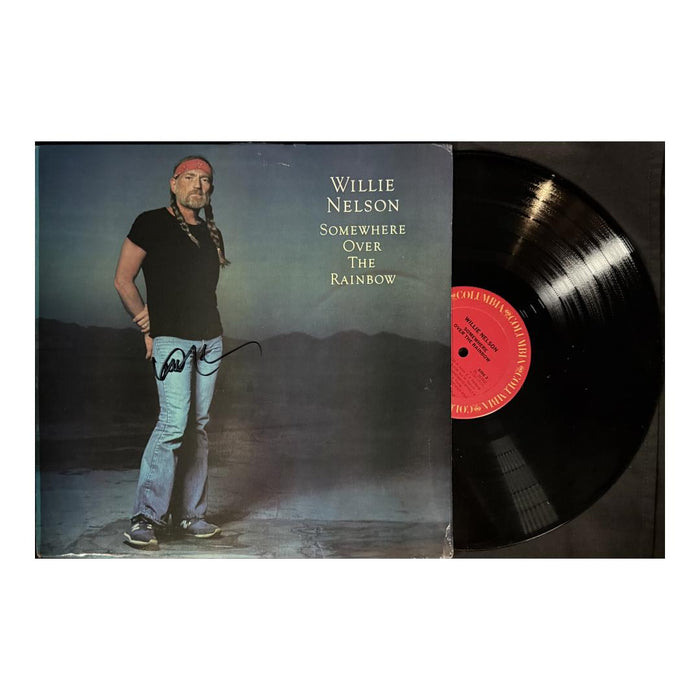Willie Nelson Signed Somewhere Over The Rainbow Vinyl Record (JSA)
