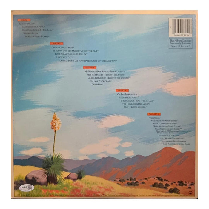 Willie Nelson Signed Greatest Hits Vinyl Record (JSA)