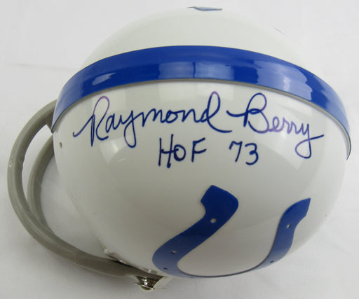 Raymond Berry Signed Auto Mini Helmet JSA CI59558