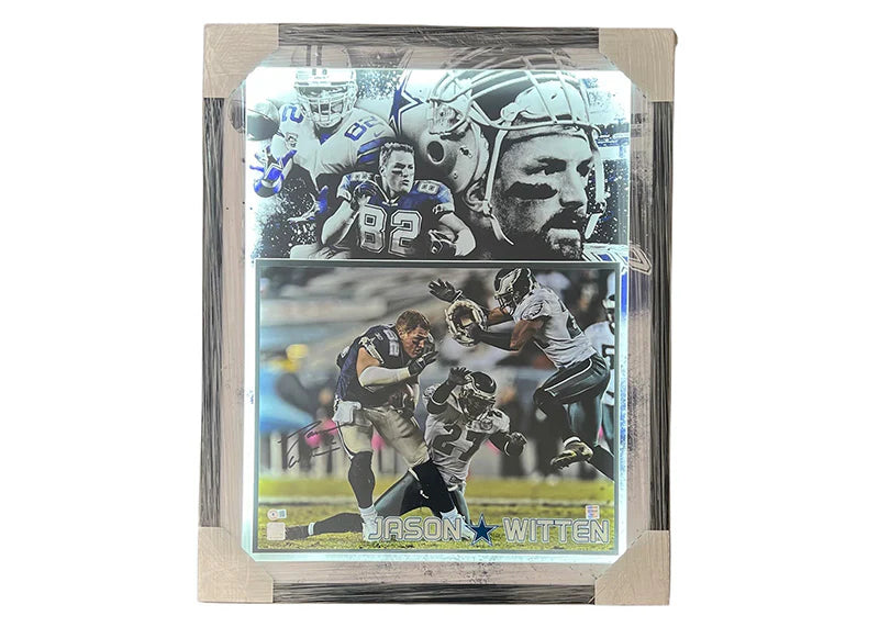 Jason Witten Signed Dallas 3D Light Up Framed Football 16x20 Photo (Beckett)